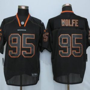 Nike Denver Broncos 95 Wolfe Lights Out Black Elite Jersey