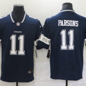 Men's Dallas Cowboys #11 Micah Parsons 2021 NFL Draft Navy Vapor Limited Jersey