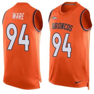 NFL Denver Broncos #94 Ware Orange Limited Tank Top Jersey