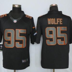 New Nike Denver Broncos #95 Wolfe Impact Limited Black Jersey