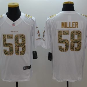 NFL Denver Broncos #58 Miller White Salute To Service Limited Jersey