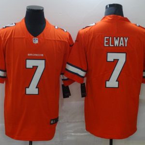 NFL Denver Broncos #7 Elway Orange Color Rush Limited Jersey