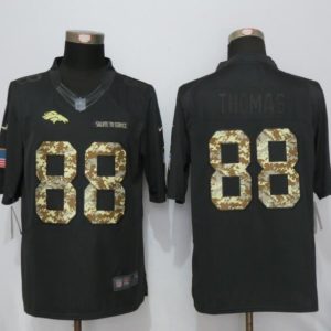 NEW Nike Denver Broncos 88 Thomas Anthracite Salute To Service Limited Jersey