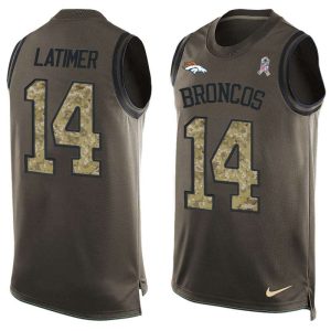NFL Denver Broncos #14 Latimer Limited Green Salute to Service Tank Top