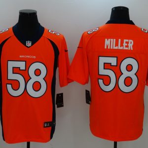 NEW Nike Denver Broncos 58 Miller Orange 2017 Vapor Untouchable Limited Jersey