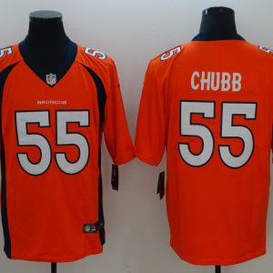 Nike Broncos #55 Bradley Chubb Orange Team Color Men's Stitched NFL Vapor Untouchable Limited Jersey