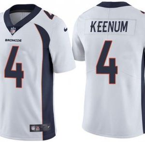 Men Broncos #4 Keenum White Stitched Vapor Untouchable Limited Jersey