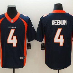 Men Broncos #4 Keenum Blue Stitched Vapor Untouchable Limited Jersey