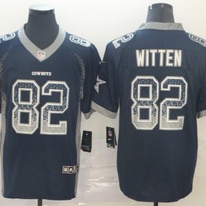 Men's Dallas Cowboys #82 Jason Witten Navy Blue Drift Fashion Color Rush Limited Jersey
