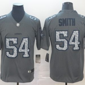 Nike Cowboys #54 Jaylon Smith 2019 Gray Fashion Static Limited Men Jersey