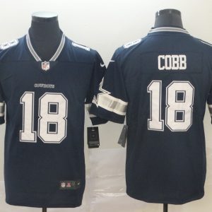 Nike NFL Dallas Cowboys #18 Cobb Blue Vapor Untouchable Limited Jersey