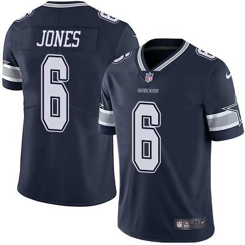 Nike NFL Dallas Cowboys #6 Chris Jones Navy Blue Vapor Untouchable Limited Jersey