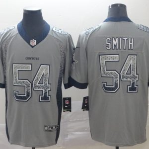 Nike Dallas Cowboys #54 Smith Grey Drift Fashion Color Rush Limited Jersey