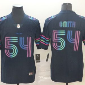 Men's Dallas Cowboys #54 Smith Navy 2019 City Edition Limited Stitched NFL Jersey