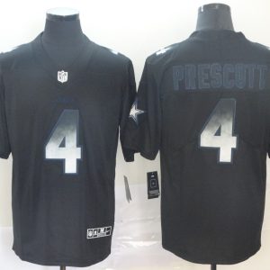 Dallas Cowboys #4 Dak Prescott Black 2019 Smoke Fashion Limited Men Jersey