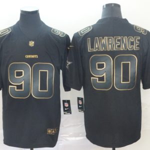 Nike Cowboys #90 Demarcus Lawrence Black Gold Vapor Untouchable Limited Men Jersey