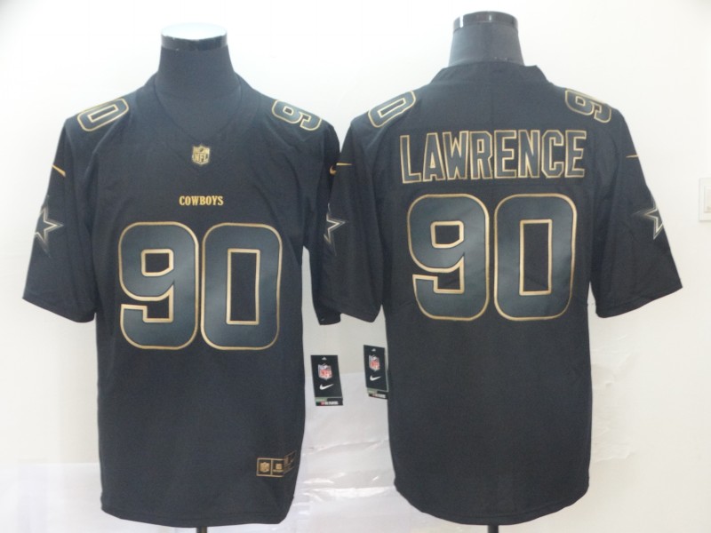 Nike Cowboys #90 Demarcus Lawrence Black Gold Vapor Untouchable Limited Men Jersey