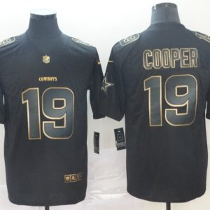Nike Cowboys #19 Amari Cooper Black Gold Vapor Untouchable Limited Men Jersey