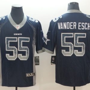 Nike 2018 Dallas Cowboys #55 Vander Esch Blue Drift Fashion Color Rush Limited Jersey