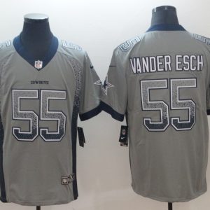 Nike Dallas Cowboys #55 Vander Esch 2018 Grey Drift Fashion Color Rush Limited Jersey