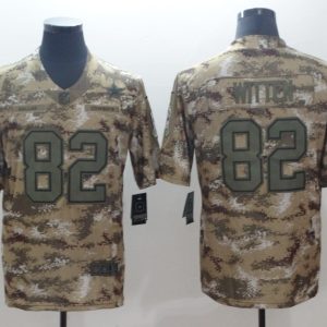 Nike Dallas cowboys #82 Witten Camo Salute to Service Retired Player Limited Jersey