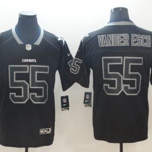 Nike 2018 Dallas cowboys 55 Vander Esch Lights Out Black Color Rush Limited Jersey