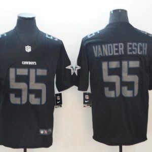 Nike 2018 Men's Dallas cowboys #55 Vander Esch Fashion Impact Black Color Rush Limited Jersey