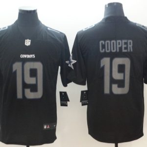 Nike 2018 Dallas Cowboys #19 Amari Cooper Fashion Impact Black Color Rush Limited Jersey