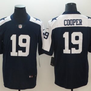 Nike Dallas Cowboys #19 Amari Cooper Blue Thanksgiving Vapor Untouchable Limited Jersey