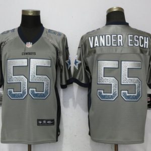 NEW Nike Dallas cowboys 55 Vander Esch Drift Fashion Gray Elite Jerseys