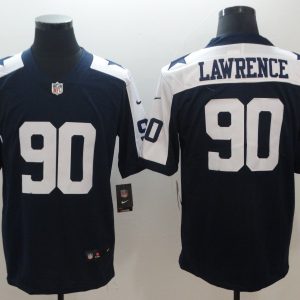Nike NFL Dallas Cowboys #90 Lawrence Blue Thanksgiving  Vapor Untouchable Limited Player Jersey