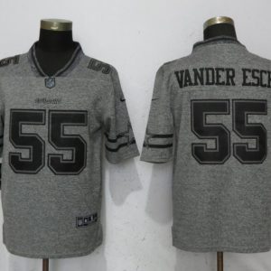 NEW Nike Dallas cowboys 55 Vander Esch Gray 2017 Vapor Untouchable Men's Stitched Gridiron Gray Limited