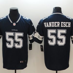 Nike Cowboys 55 Leighton Vander Esch Navy Blue Team Color Vapor Untouchable Limited Men Jersey