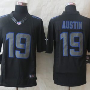 New Nike Dallas Cowboys 19 Austin Impact Limited Black Jerseys