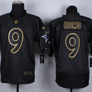 Nike Dallas Cowboys #9 Romo Black Fashion Elite Jersey