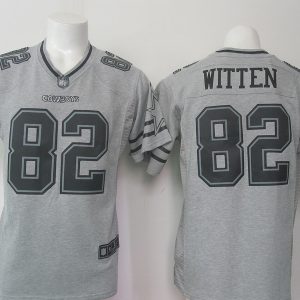 NFL Dallas Cowboys #82 Witten Gridiron Gray Limited New Jersey