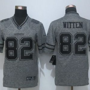 New Nike Dallas Cowboys 82 Witten Gray Mens Stitched Gridiron Gray Limited Jersey