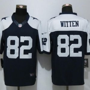 Nike Dallas cowboys 82 Witten Blue Thanksgiving Limited Jersey
