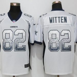 NEW Nike Dallas cowboys 82 Witten Drift Fashion White Elite Jersey