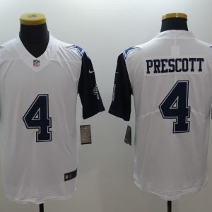 New Nike Dallas Cowboys #4 Prescott White Color Rush Limited Jersey