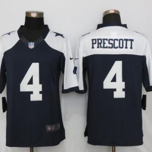 Nike Dallas cowboys 4 Prescott Blue Thanksgiving Limited Jersey