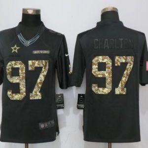 Nike Dallas cowboys 97 Charlton Anthracite Salute To Service Limited Jersey