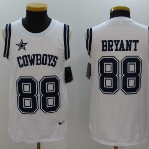 NFL Dallas Cowboys #88 Bryant White Color Rush Tank Top