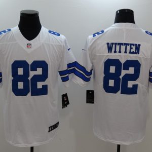 Mens NFL Dallas Cowboys #82 Witten White Vapor Limited Jersey