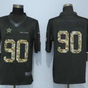 New Nike Dallas cowboys 90 Lawrence Anthracite Salute To Service Limited Jersey