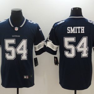 Mens Dallas Cowboys #54 Smith Blue NFL Vapor Untouchable Limited Jersey