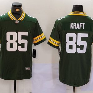 Men's Green Bay Packers #85 Tucker Kraft Green Vapor Untouchable Limited Jersey
