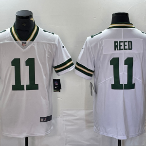 Men's Green Bay Packers #11 Jayden Reed White Vapor Untouchable Limited Jersey