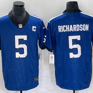Men's Indianapolis Colts #5 Anthony Richardson Royal 2023 F.U.S.E. Indiana Nights Limited Jersey