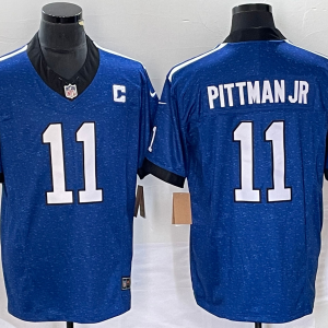 Men's Indianapolis Colts #11 Michael Pittman Jr. Royal 2023 F.U.S.E. Indiana Nights Limited Jersey